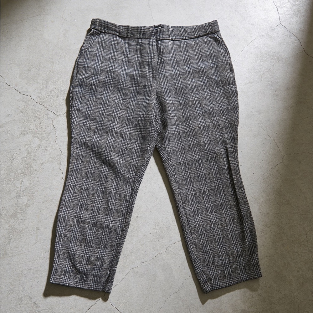 Banana Republic Women’s Gray Plaid Trousers